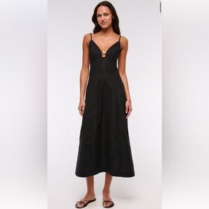 Abercrombie Beaded Flowy Midi Dress